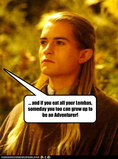 As a Young Elf, Legolas Paid Due Heed to his Parents' Advice.