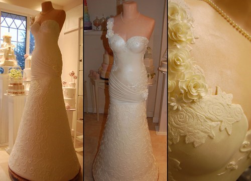 Mmm... Wedding Dress Cake (Drool)