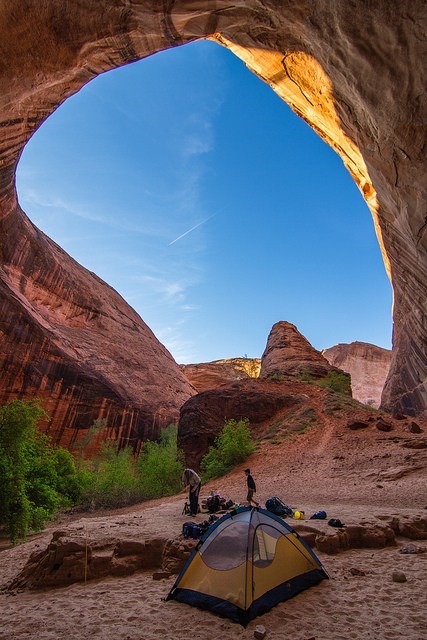 Camping Out in Coyote Gulch, Utah
