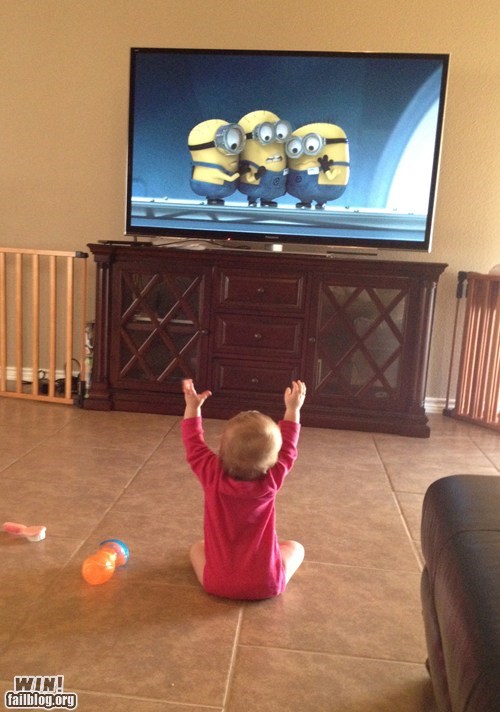 Baby Scares Minions
