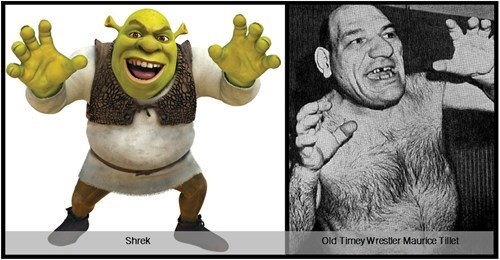 Old Timey Wrestler Maurice Tillet Totally Looks Like Shrek