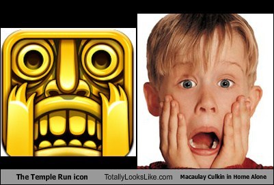 The Temple Run Icon Totally Looks Like Macaulay Culkin in Home Alone