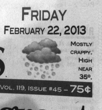 Cloudy With a Chance of "Crap"