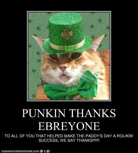 PUNKIN THANKS EBREYONE