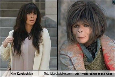 Kim Kardashian Totally Looks Like Ari - from Planet of the Apes