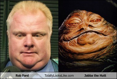 Rob Ford Totally Looks Like Jabba the Hutt