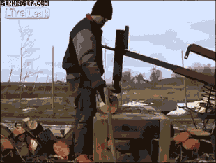 An Efficient Way to Chop Wood