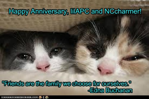 Happy Anniversary, lilAPC and NCcharmer!