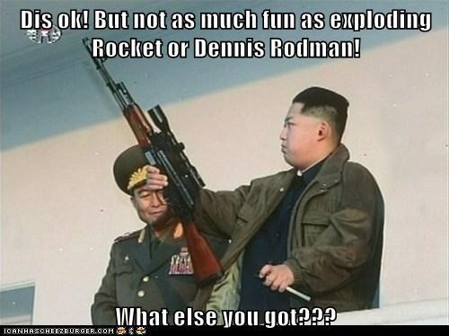 Dis ok! But not as much fun as exploding Rocket or Dennis Rodman!  What else you got???