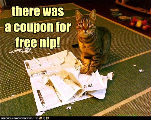 there was  a coupon for free nip!