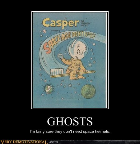 Apparently Ghosts Fly on Toothbrushes 