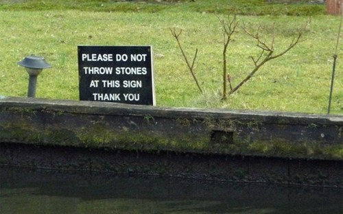 And No, We're Not Removing the Sign