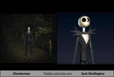 Slenderman Totally Looks Like Jack Skellington
