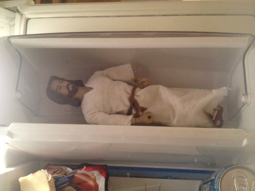 What is Jesus Doing in The Freezer?