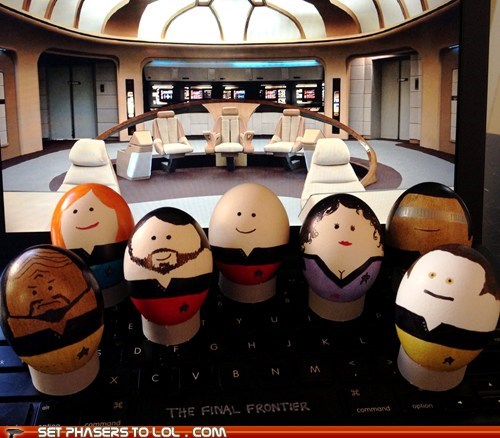 To boldly go where no eggs have gone before!