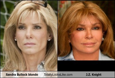 Sandra Bullock as a Blonde Totally Looks Like J.Z. Knight