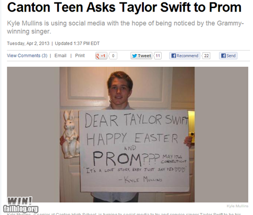 Does He Want a Prom Date, or a Breakup Song About Him?