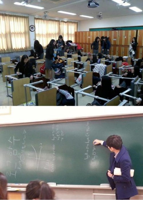 Class Plays April Fools Prank on Teacher by Turning All the Desks on Their Sides, Teacher Retaliates Beautifully