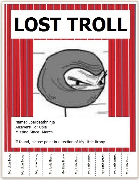 We Are Looking for a Lost Troll