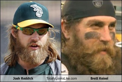 Josh Reddick Totally Looks Like Brett Keisel