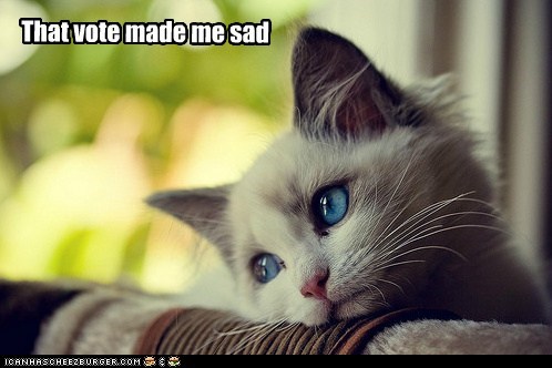 That vote made me sad