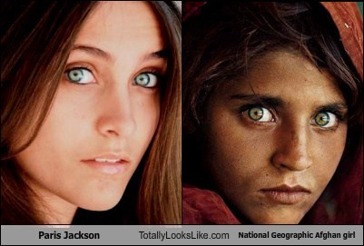 Paris Jackson Totally Looks Like National Geographic Afghan girl