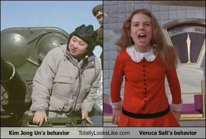 Kim Jong Un's behavior Totally Looks Like Veruca Salt's behavior