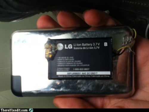 Cellphone battery on iPod touch