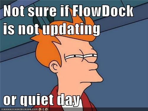 Not sure if FlowDock is not updating  or quiet day