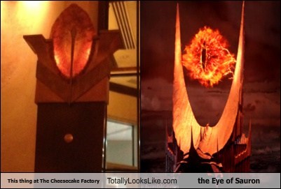 This Thing at The Cheesecake Factory Totally Looks Like The Eye of Sauron