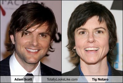 Adam Scott Totally Looks Like Tig Notaro