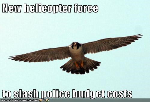 New helicopter force  to slash police budget costs