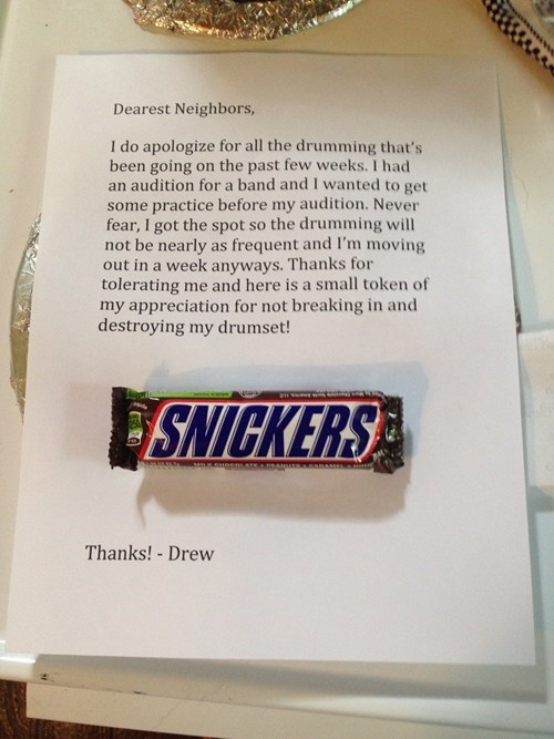 This Neighbor Has Some Manners