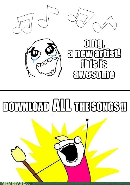 Every time I discover a new artist I like