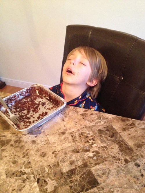 That, Son, Is What We Call a "Food Coma"
