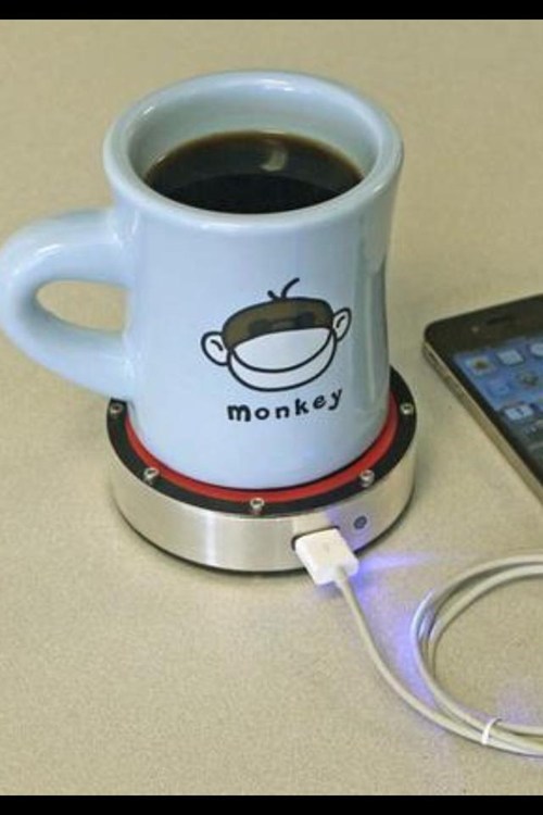 With This Dongle You Can Charge Your Phone With Your Coffee!