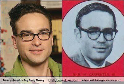Johnny Galecki Totally Looks Like Robert Ruliph Morgan Carpenter III