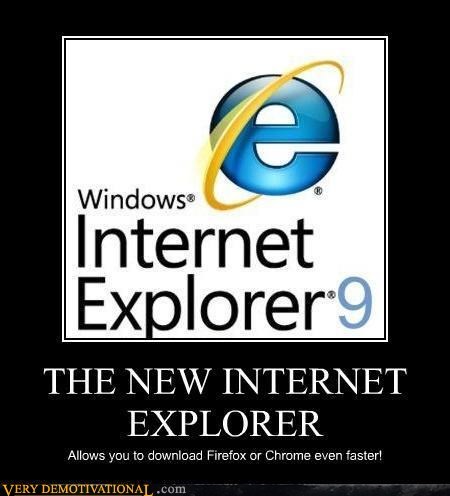 Three cheers for IE!