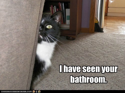 I have seen your bathroom.
