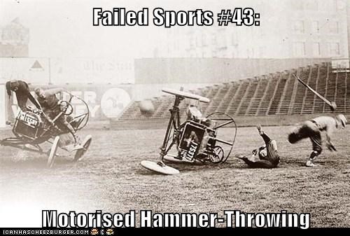 Failed Sports #43:    Motorised Hammer-Throwing