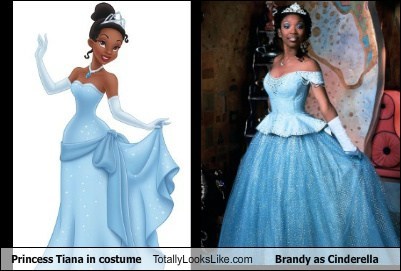 Princess Tiana Totally Looks Like Brandy as Cinderella
