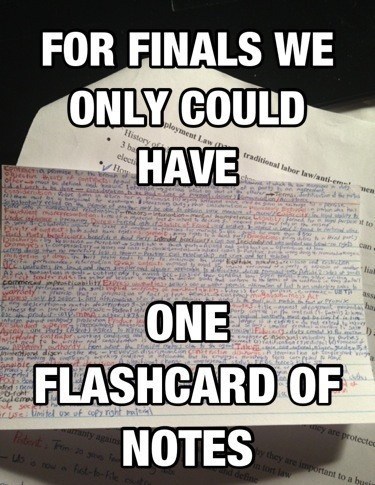 You Might as Well Just Turn in the Flashcard