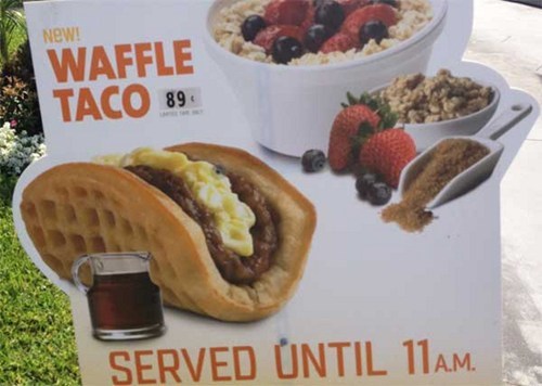 Taco Bell Rolls out a Waffle Taco, Ruining (Improving?) Breakfast Forever