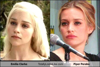 Emilia Clarke Totally Looks Like Piper Perabo