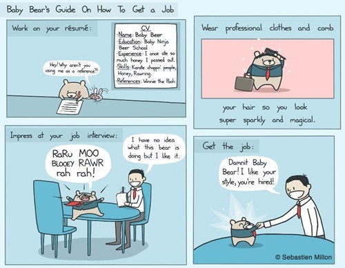 How to Find a Job, Courtesy of Baby Bear