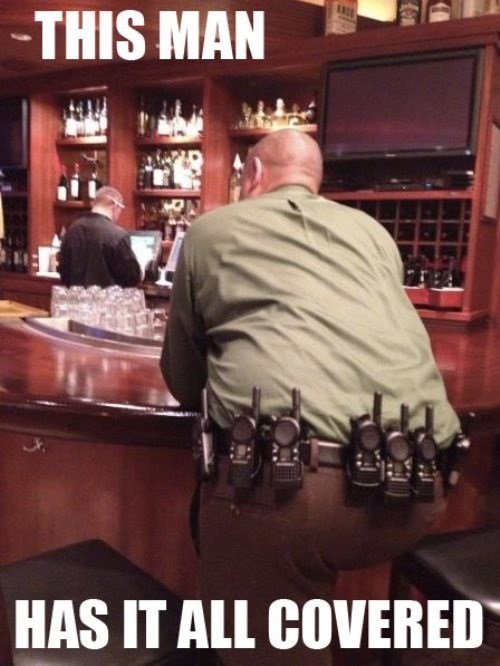 One Man Has Never Been More On Duty