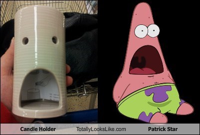 Candle Holder Totally Looks Like Patrick Star