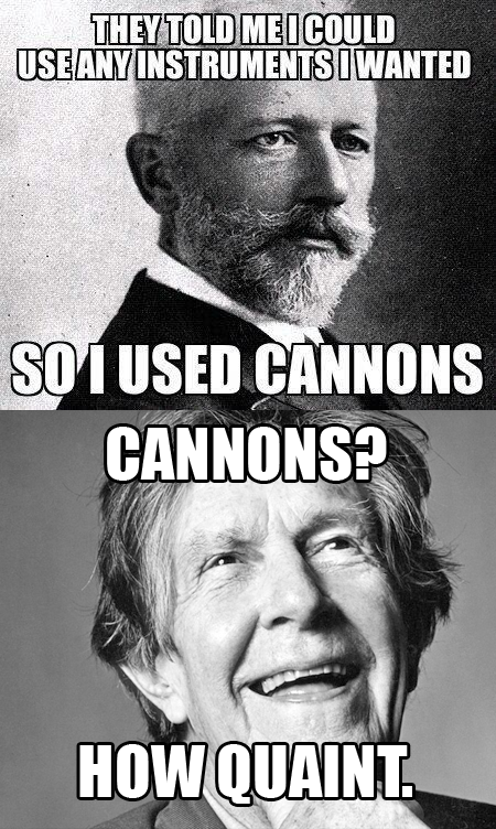 And don't even get P.D.Q. Bach started