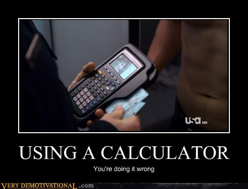 USING A CALCULATOR