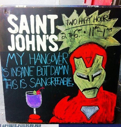Sangria, Iron Man's Drink of Choice
